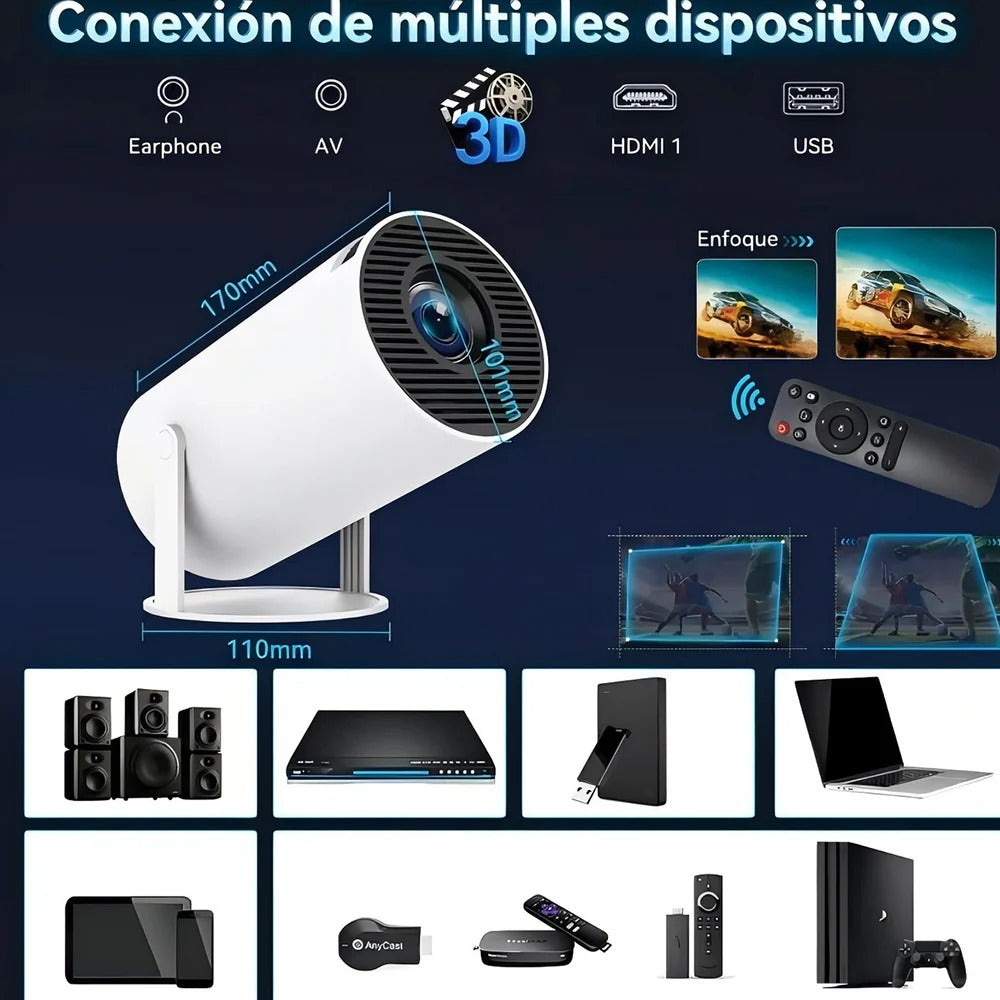 Proyector portátil ultra HD - Auracharge