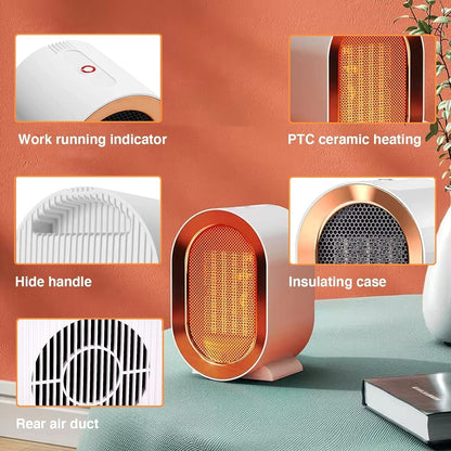 Calefactor de cerámica PTC de 1200 W blanco